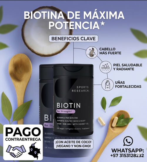 BIOTIN Max Strength – 10,000 mcg