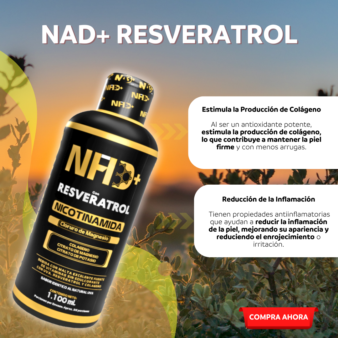 NAD + RESVERATROL liquido - JUVENTUD