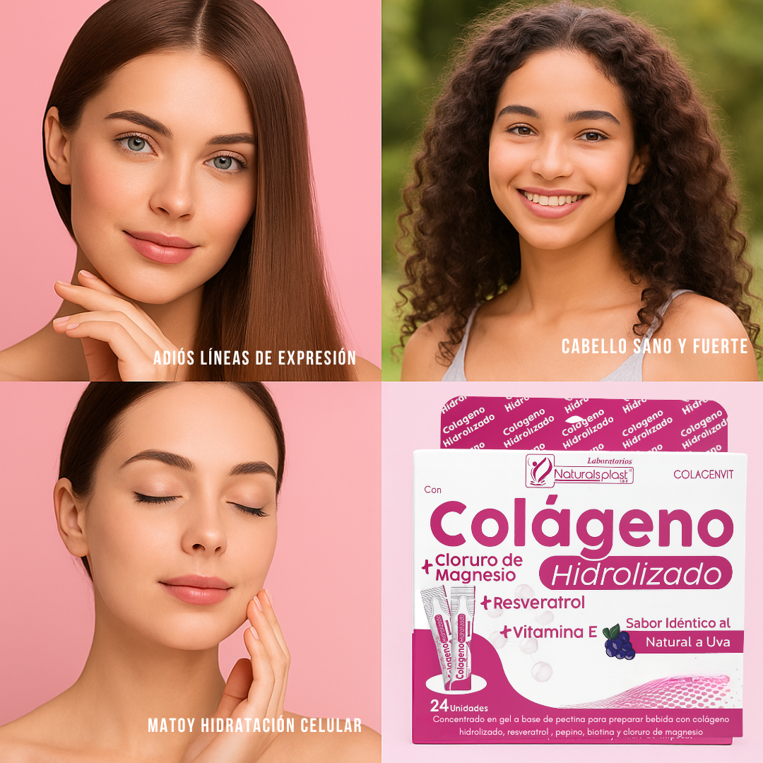 Colageno Hidrolizado + resveratro + vitamina E - en sachets
