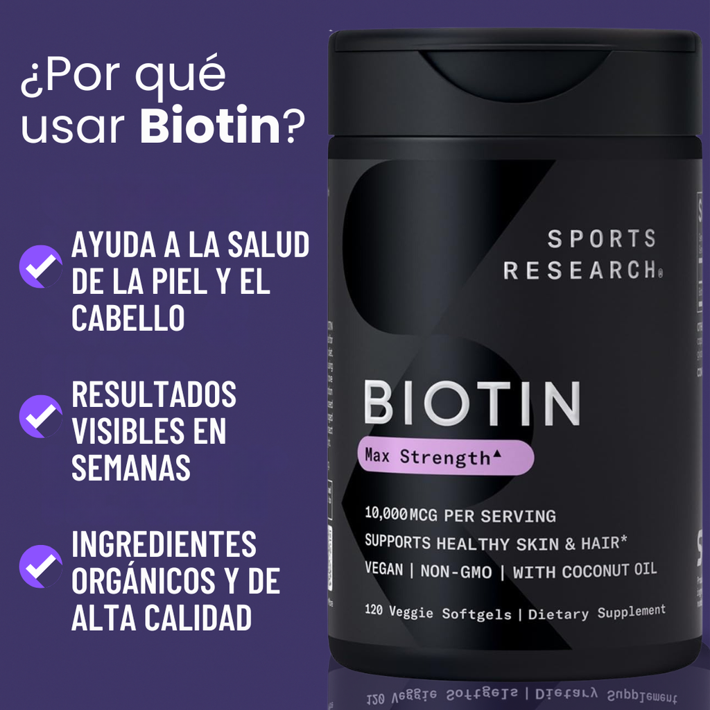 BIOTIN Max Strength – 10,000 mcg
