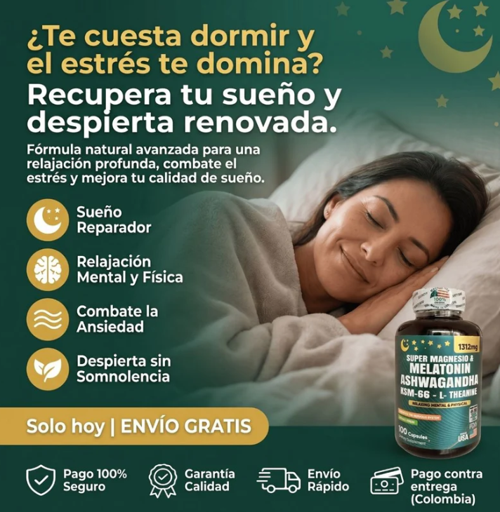 SUPERMAGNESIO + ASHWAGANDHA Y MELATONINA
