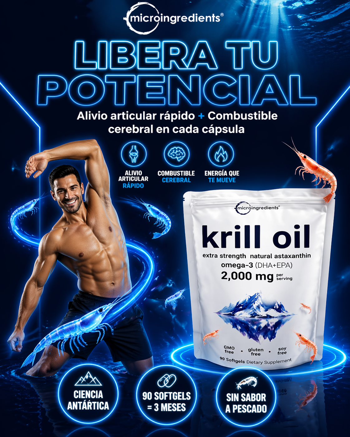 KRILL OIL Omega 3+ DHA +DPA & Astanxanthin