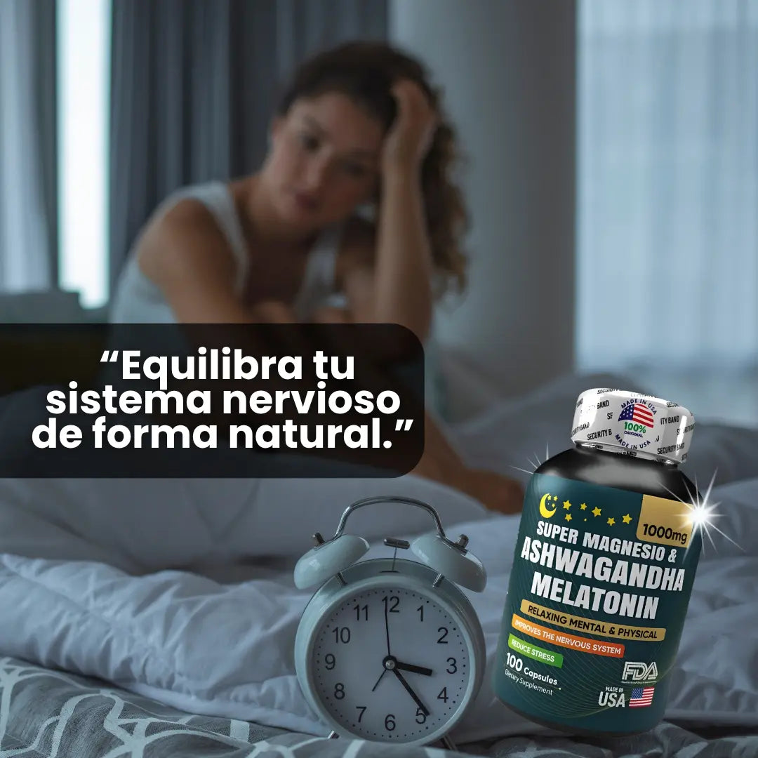 SUPERMAGNESIO + ASHWAGANDHA Y MELATONINA