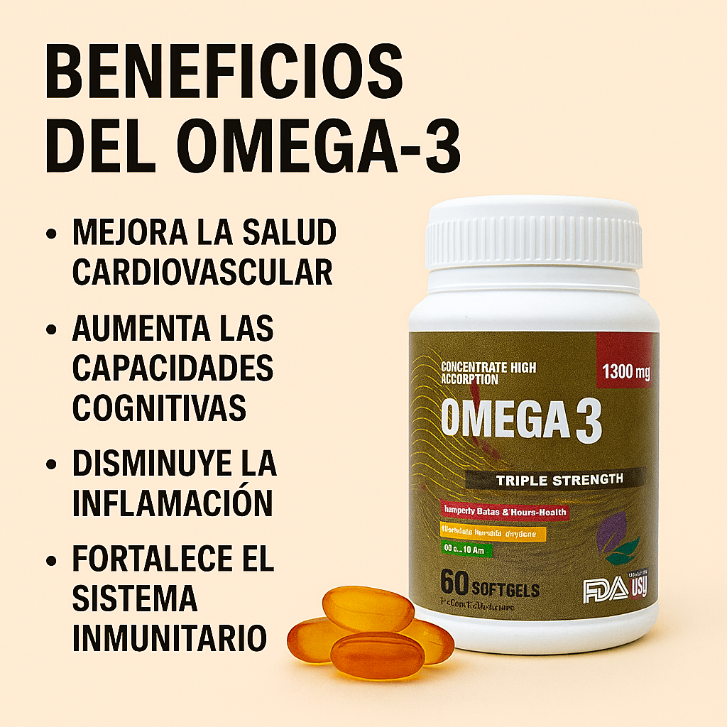 🧠❤️ OMEGA 3 – TRIPLE STRENGTH