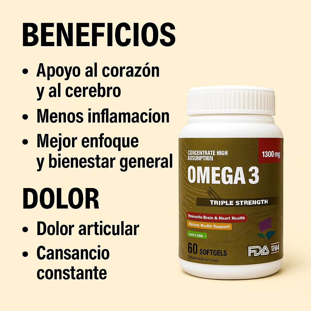 🧠❤️ OMEGA 3 – TRIPLE STRENGTH