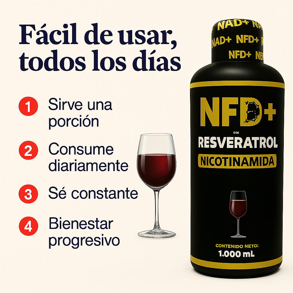 NAD + RESVERATROL liquido - JUVENTUD